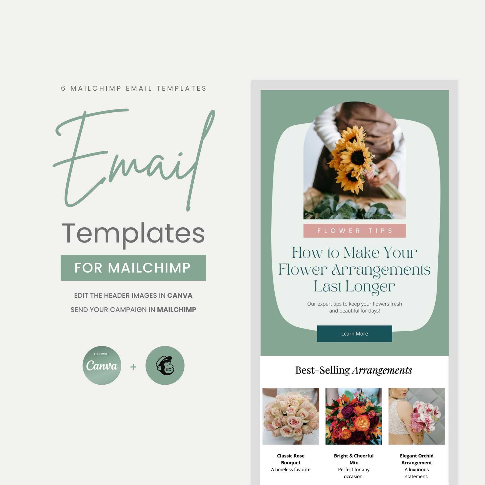 Mailchimp Email Template for Florists