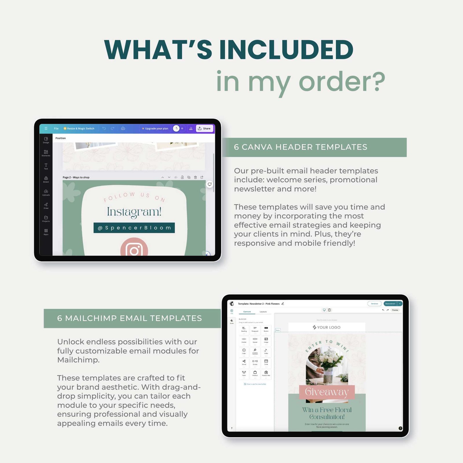 Mailchimp Email Templates - Spencer & Bloom - Image 2