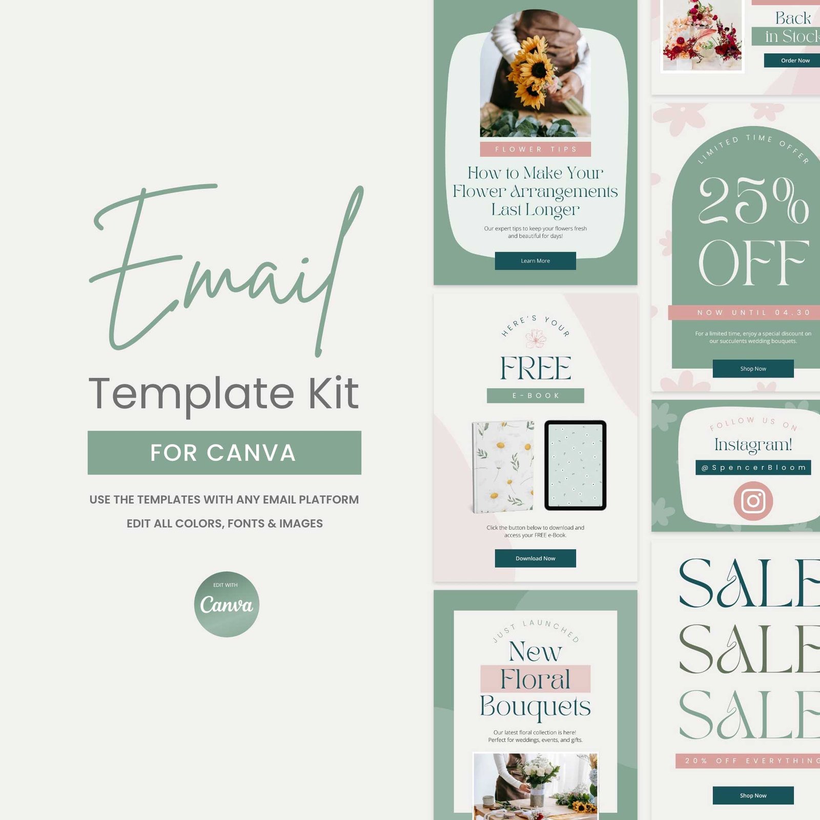 Email Marketing Template Kit - Spencer & Bloom