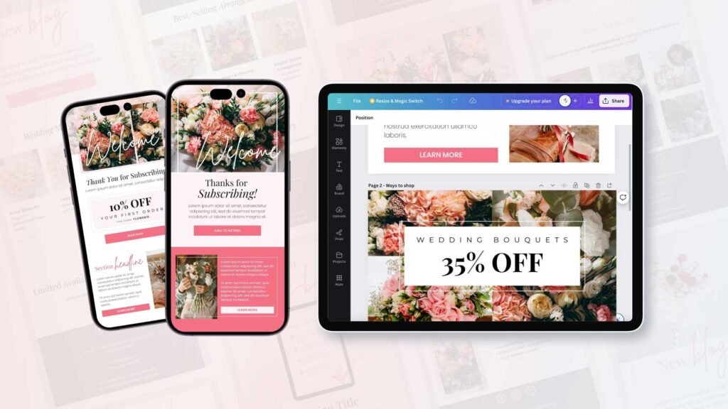 Romantik Type Canva Templates