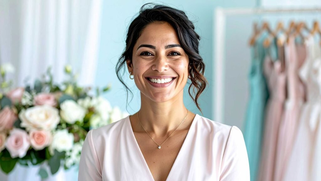 wedding planner smiling