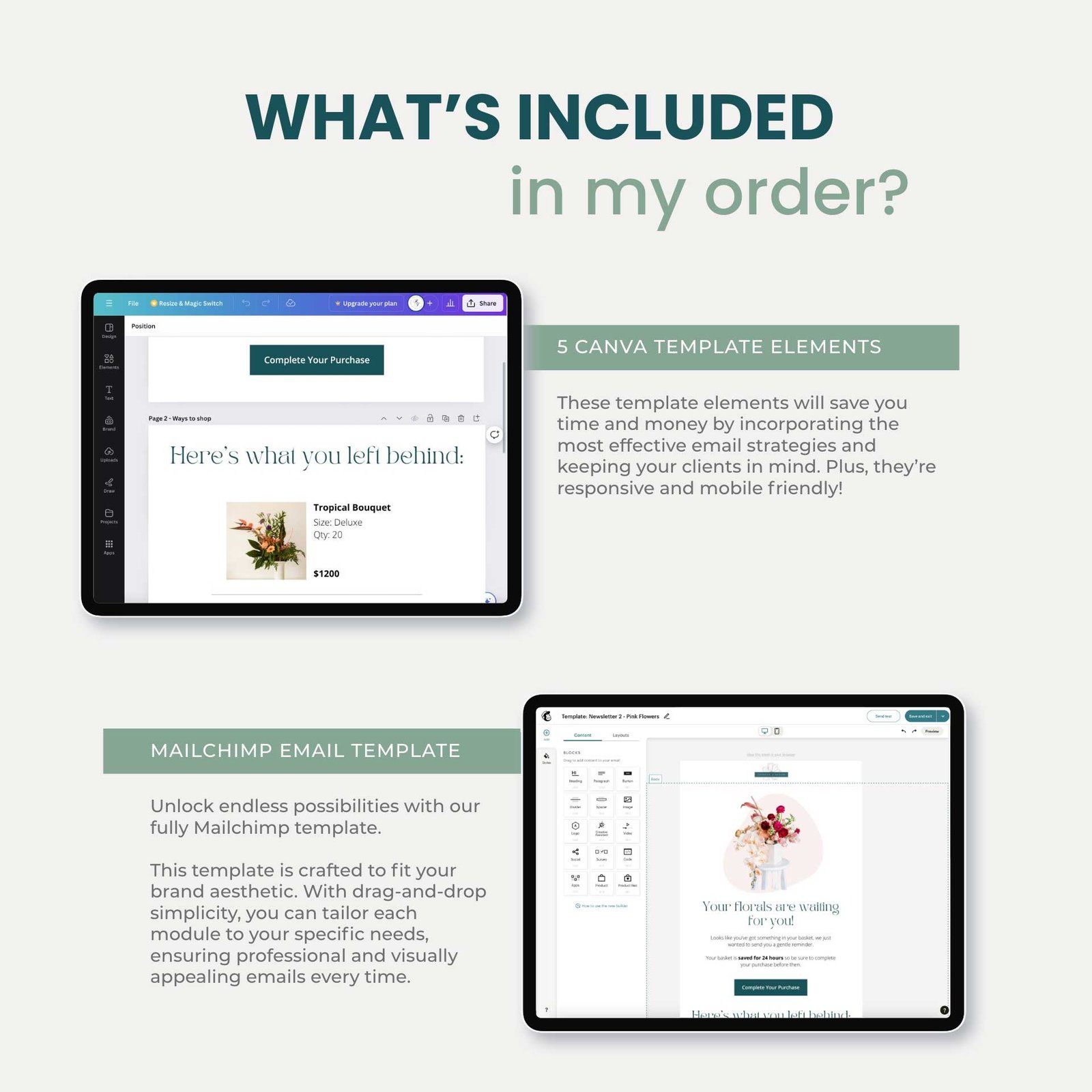 Abandoned Cart Mailchimp Template - Spencer Bloom - Image 2