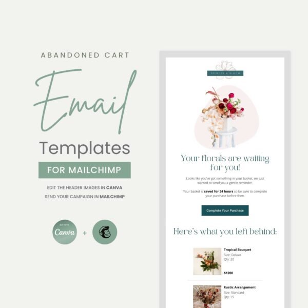 Abandoned Cart Mailchimp Template - Spencer Bloom